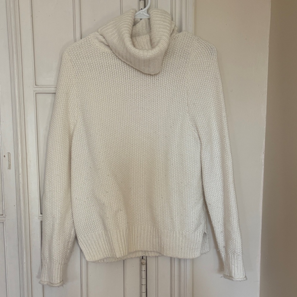 Madewell Cream Cowl Neck Sweater